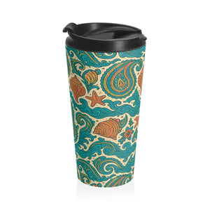Coastal Vintage Travel Mug Stainless Steel Dipaliz - Tumblers