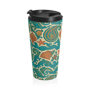 Coastal Vintage Stainless Steel Travel Mug - Dipaliz - 15oz - Tumblers