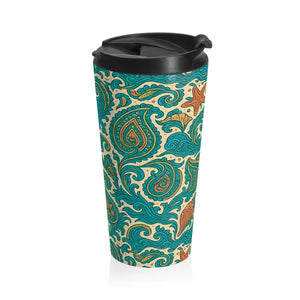 Coastal Vintage Stainless Steel Travel Mug - Dipaliz - 15oz - Tumblers