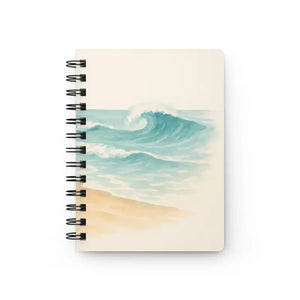 Spiral Bound Journal - Glossy Laminated Coastal Surf Fun - Dipaliz - one Size - Journals