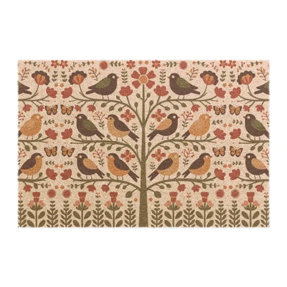 Step Up with the Coco-nutty Tufted Coir Birds Doormat! - Home Decor