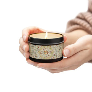 Coconut Soy Wax Tin Candles - Zinc-free Cotton Wick - Dipaliz - 4oz / Black / Evergreen