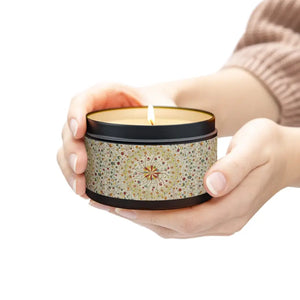 Coconut Soy Wax Tin Candles - Zinc-free Cotton Wick - Dipaliz - 8oz / Black / Mango