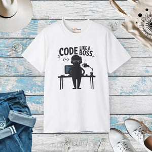 Boss Ultra Cotton Tee - Epic Coding Comfort Style - Dipaliz - White / s - T-shirts