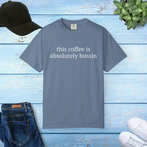 Coffee Lovers Unisex Garment-dyed T-shirt Faded Finish - Dipaliz - Blue Jean / s - T-shirts