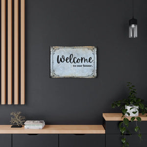 Vintage Metal Art Welcome Sign – Sleek Matte Finish - Dipaliz - Novelty Signs
