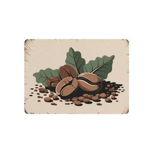 Chic Coffee Beans Metal Art Sign Modern Wall Decor - Dipaliz - 7’’ x 5’’ (horizontal) / 0.12’’ - Prints