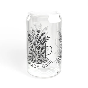 Chic Cafe Sipper Glass - Clear Tempered - Dipaliz - Tumblers