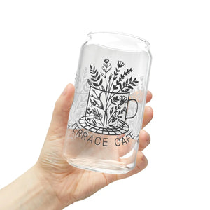 Chic Cafe Sipper Glass - Clear Tempered - Dipaliz - Tumblers