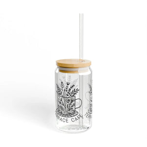Chic Cafe Sipper Glass - Clear Tempered - Dipaliz - Tumblers