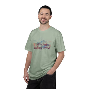 Watercolor Mountain Tee - Funny Coffee Cotton - Dipaliz - T-shirts