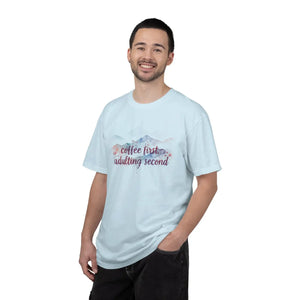 Watercolor Mountain Tee - Funny Coffee Cotton - Dipaliz - T-shirts