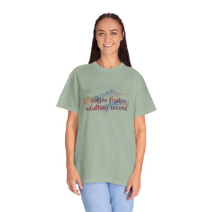 Watercolor Mountain Tee - Funny Coffee Cotton - Dipaliz - T-shirts