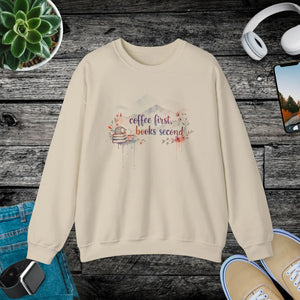 Cozy Reader Crewneck - Books Second Sweatshirt - Dipaliz - Sweatshirts