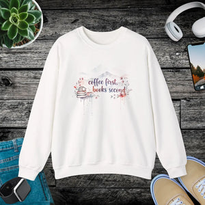 Cozy Reader Crewneck - Books Second Sweatshirt - Dipaliz - Sweatshirts