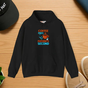 Coffee First Hoodie - Espresso Swirl Warmth - Dipaliz - s / Black - Hoodies