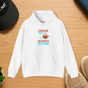 Coffee First Hoodie - Espresso Swirl Warmth - Dipaliz - s / White - Hoodies