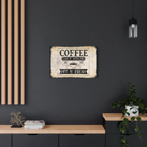 Vintage Coffee Metal Art Sign – Matte Finish - Dipaliz - Novelty Signs
