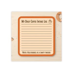 Coffee Intake Log – Sticky Note Pad - Dipaliz - Notes