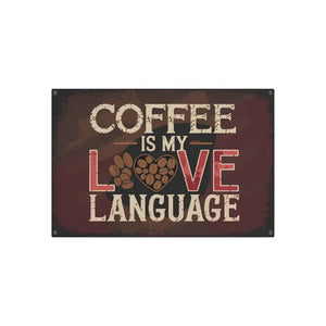 Vintage Coffee Metal Art Sign - Retro Home Decor - Dipaliz - 36″ x 24″ (horizontal) / 0.12’’ - Novelty Signs