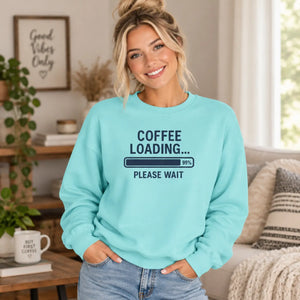 Dipaliz coffee loading sweatshirt cozy lounge cotton - sweatshirts