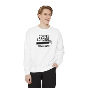 Coffee Loading Sweatshirt - Cozy Lounge Comfort - Dipaliz - Sweatshirts