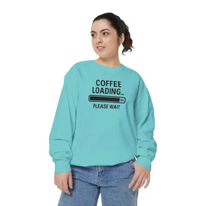 Coffee Loading Sweatshirt - Cozy Lounge Comfort - Dipaliz - Sweatshirts