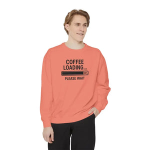 Coffee Loading Sweatshirt - Cozy Lounge Comfort - Dipaliz - Sweatshirts