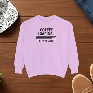Coffee Loading Sweatshirt - Cozy Lounge Comfort - Dipaliz - Orchid / s - Sweatshirts