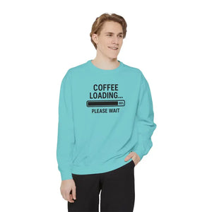 Coffee Loading Sweatshirt - Cozy Lounge Comfort - Dipaliz - Sweatshirts