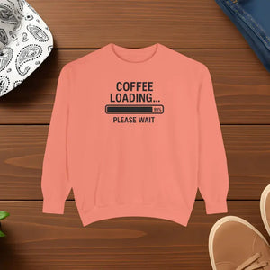 Coffee Loading Sweatshirt - Cozy Lounge Comfort - Dipaliz - Terracotta / s - Sweatshirts