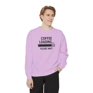 Coffee Loading Sweatshirt - Cozy Lounge Comfort - Dipaliz - Sweatshirts