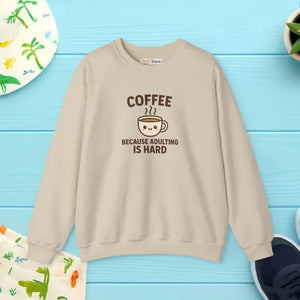Coffee Lover Crewneck Sweatshirt - Cozy Casual Comfort Wear - Dipaliz - Sand / s - Sweatshirts