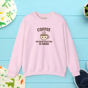 Coffee Lover Crewneck Sweatshirt - Cozy Casual Comfort Wear - Dipaliz - Light Pink / s - Sweatshirts