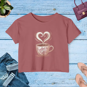 Coffee Lovers Festival Crop Top - Beach Vibes Summer Style - Dipaliz - Xs / Smoked Paprika - T-shirts