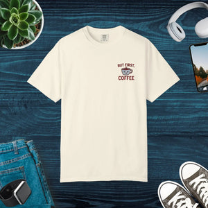 Garment Dyed Coffee Lovers Unisex Tee - Casual Cotton - Dipaliz - T-shirts