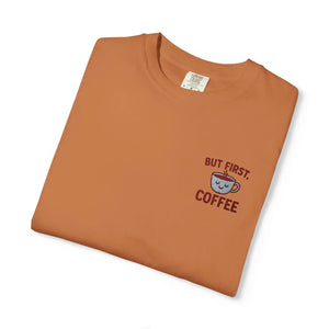 Garment Dyed Coffee Lovers Unisex Tee - Casual Cotton - Dipaliz - T-shirts