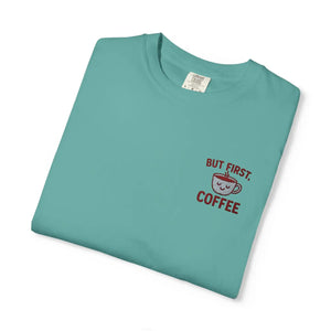 Garment Dyed Coffee Lovers Unisex Tee - Casual Cotton - Dipaliz - T-shirts