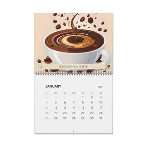 Wall Calendars Coffee Quotes 2026 Monthly Joy - Dipaliz