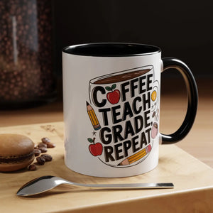 Vibrant Accent Coffee Mug - Teacher Gift 11oz - Dipaliz - Mugs