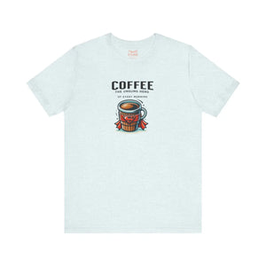Soft Cotton Jersey Short Sleeve Tee - Coffee Hero - Dipaliz - T-shirts