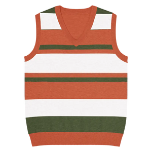 Color Block Stripes Knit V-neck Vest - Retro Modern Style - Dipaliz - s - Vests