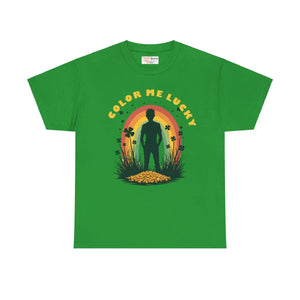 Unisex Heavy Cotton Tee Leprechaun Inspired - Dipaliz - T-shirts