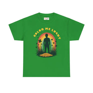 Leprechaun Inspired Heavy Cotton Tee - Unisex Comfort Style - Dipaliz - Irish Green / s - T-shirts