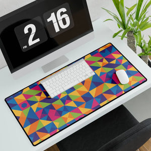 Colorblock Geometric Desk Mat - Large Rgb Gaming and Office - Dipaliz - Computer Accessories