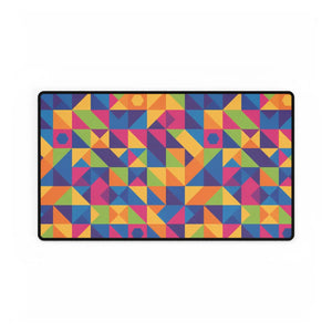 Colorblock Geometric Desk Mat - Large Rgb Gaming and Office - Dipaliz - Computer Accessories