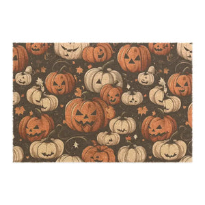 Colored Pumpkins Tufted Coir Coconut Doormat - Dipaliz - 24’’ x 16’’ - Door Mats