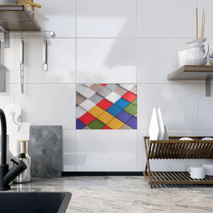 Vibrant Ceramic Photo Tiles Colored Squares Pattern - Dipaliz - 6’’ × 8’’ / Glossy - Wall