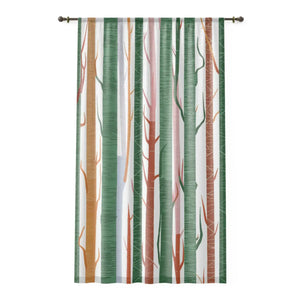 Cozy Comfort Curtains - Colored Trees Natural Light - Dipaliz