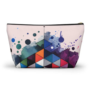 Vibrant Abstract Art Pouch – Travel Makeup Bag - Dipaliz - Bags